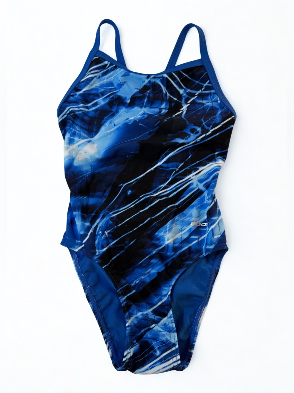 Sporti Cyberwave Thin Strap One Piece Swimsuit - girls 24